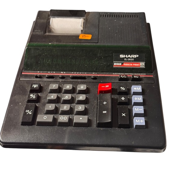 Sharp EL-2630 Printing‎ Calculator 2-Color Ribbon Print Electronic Desktop - Picture 1 of 7